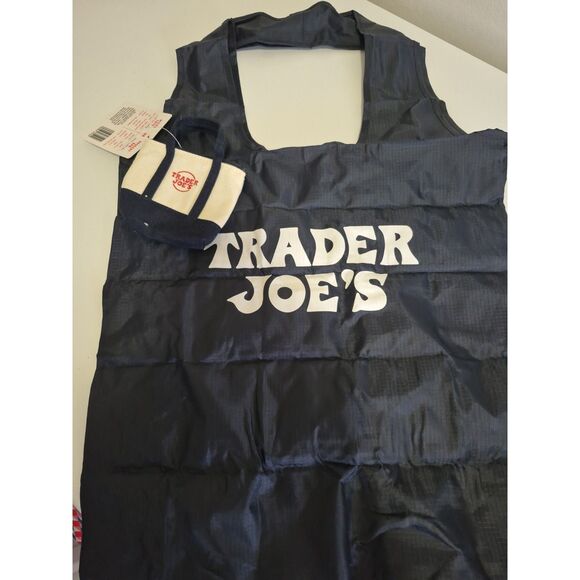 Trader Joes Micro Tote Bags Set of Three Red Blue and Green Bag Charm - Picture 2 of 2